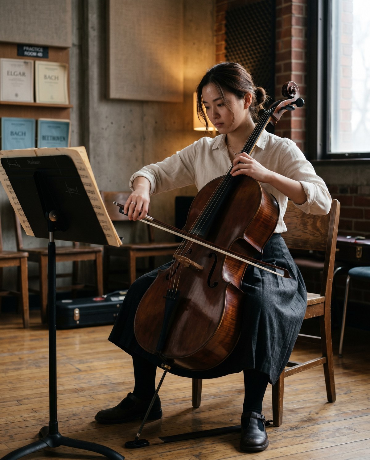Kuon — 練習室でチェロに向き合う音楽学生