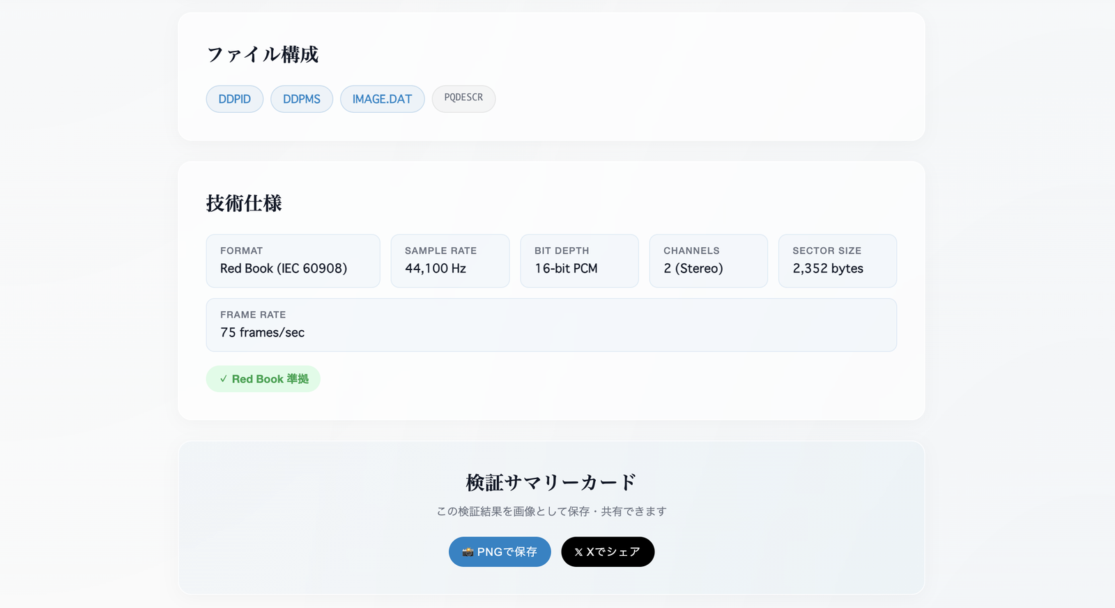 KUON DDP PLAYER — 技術仕様と検証
